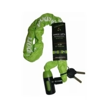 Велозамок цепь Vinca Sport 759 зеленый,6х1000 мм,(защита от влаги)